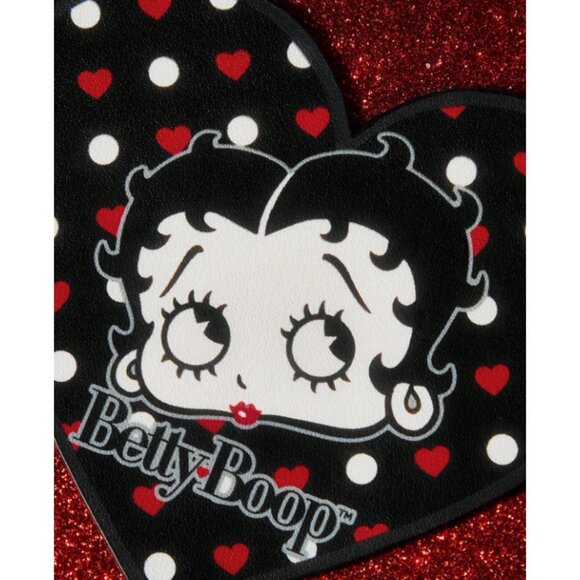 Betty Boop Coaster Set Star & Heart Retro Polka Dot 2pcs Cute Cartoon Decor - Picture 3 of 6